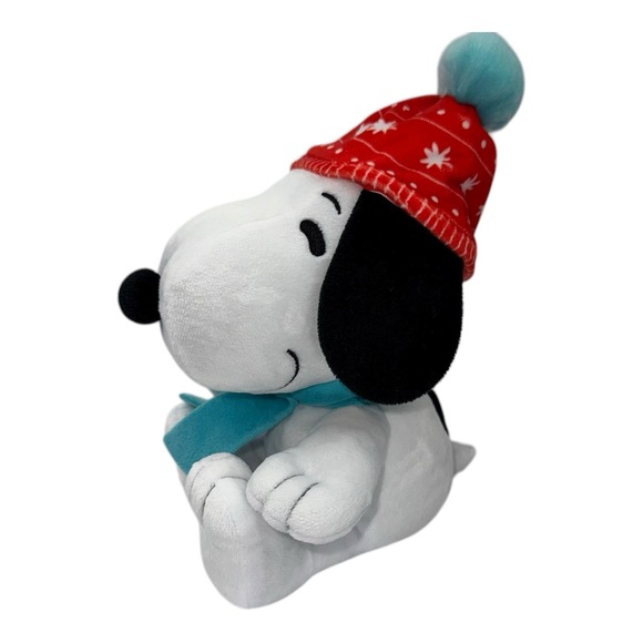 Hallmark Other - Peanuts Hallmark Snoopy Winter Hat And Scarf Christmas Plush Toy 2022
